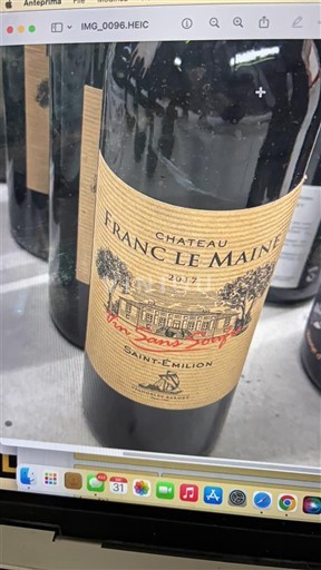 Bordeaux Saint-Émilion Château Franc le Maine 2017