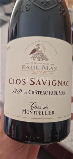 Languedoque Grés de Montpellier Château Paul Mas Clos Savignac 2023