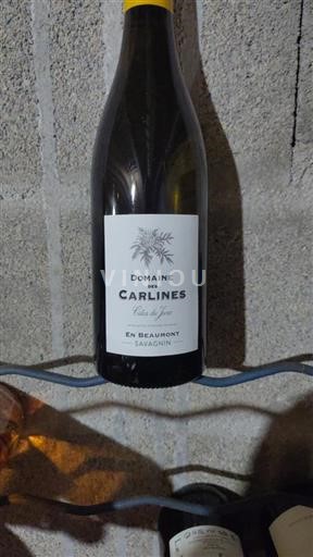 Vin Blanc sec En Beaumont Domaine Des Carlines 2021 France Jura Côtes-du-jura AOC