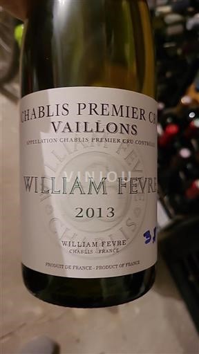 Borgoña Chablis Premier Cru William Fevre Vaillons 2013