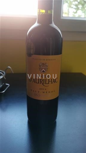 Bordeaux Haut-Médoc Cru Bourgeois Château Aurilhac 2014