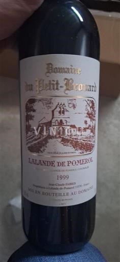 Bordeaux Lalande-de-Pomerol Domaine Petit-Brouard 1999