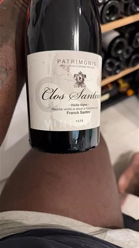 Korsika Patrimonio Clos Santini Vieille Vigne 2022