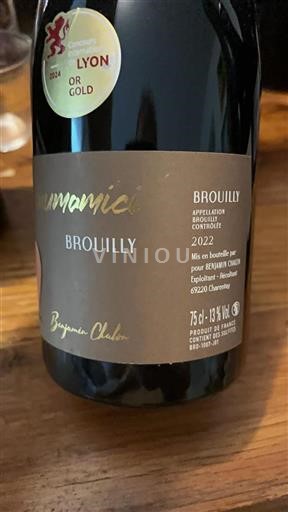 Beaujolais Brouilly Benjamin Chalon Amamici 2022