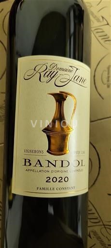 Provence Bandol Domaine Ray Jane 2020