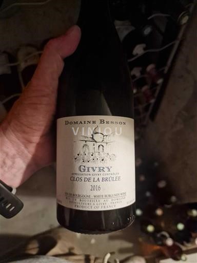 Borgonha Givry Domaine Besson Clos de la Brûlée 2016
