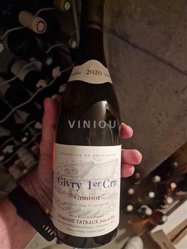 Borgogna Non specificato Premier Cru Domaine Tatraux Jean et Fils Crausot 2020