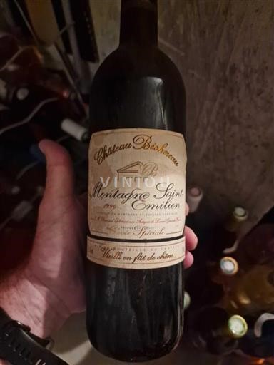 Bordeaux Montagne-Saint-Émilion Château Bécherau Spéciale 1996