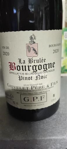 Borgoña Grivelet Père & Fils La Brûlée 2020