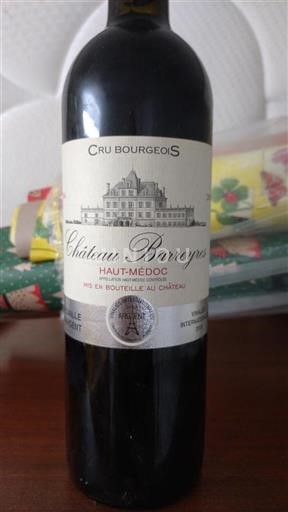 Bordeaux Haut-Médoc Cru Bourgeois Château Barreyres 2013