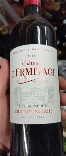Burdeos Listrac-Médoc Cru Bourgeois Château L'Ermitage 2018