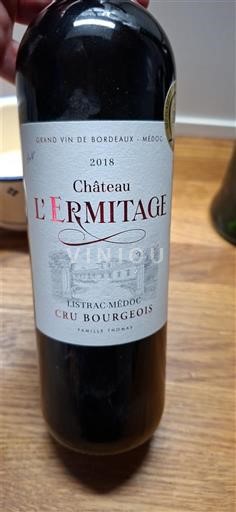 Bordeaux Listrac-Médoc Cru Bourgeois Château L'Ermitage 2018