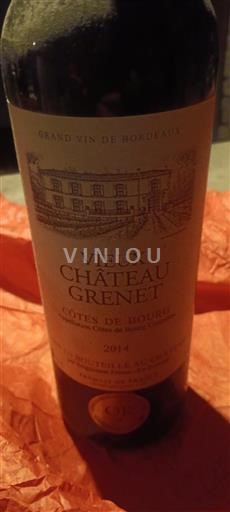 Bordeaux Côtes-de-bourg Château Vieux Grenet 2014