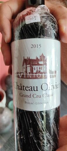 Bordeaux Pessac-Léognan Grand Cru Château Olivier 2015
