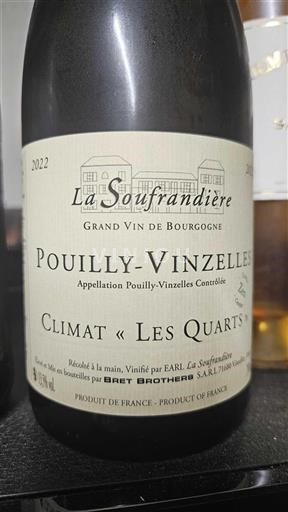 Bourgogne Pouilly-vinzelles La Soufrandière Climat « Les Quarts » 2022