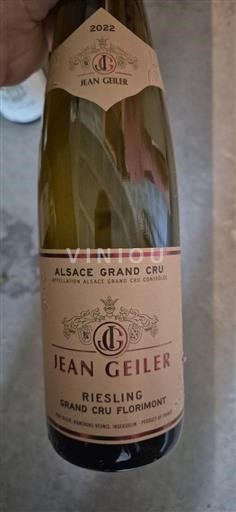 Alsácia Alsácia Grand Cru Grand Cru Jean Geiler Grand Cru Florimont 2022