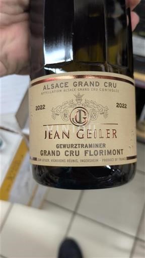 Vin Blanc sec Grand Cru Florimont Jean Geiler 2022 France Alsace Alsace Grand Cru AOC Grand Cru