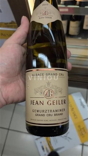 Alsace Alsace Grand Cru Grand Cru Jean Geiler Gewurztraminer Grand Cru Brand 2017