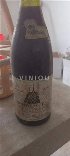 Vin Rouge sec Clos des Guettes Pierre André 1984 France Bourgogne Savigny-lès-beaune AOC Premier Cru