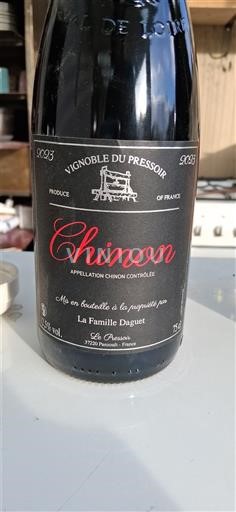 Loire Valley Chinon Vignoble du Pressoir 2023