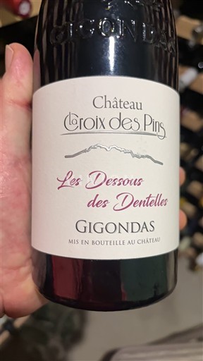 Lugina e Ronës Gigondas Château La Croix des Pins Les Dessous des Dentelles 2021