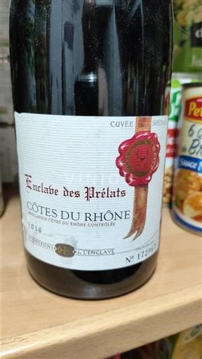 Rona dolina Côtes-du-Rhône Vignerons de l'Enclave Spéciale 2016