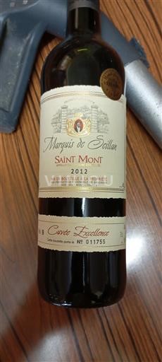 Sudoeste Saint-Mont Marquis de Seillan Excellence 2012