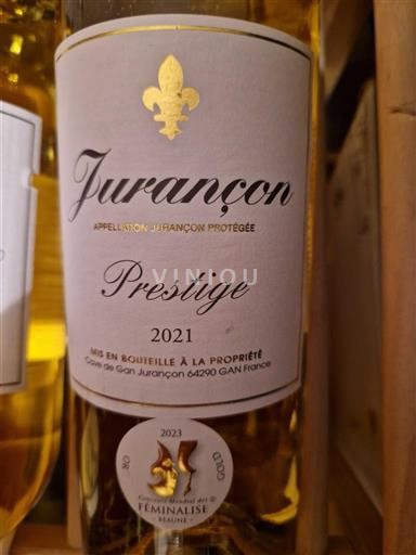 Sud-Ouest Jurançon Cave de Gan Prestige 2021