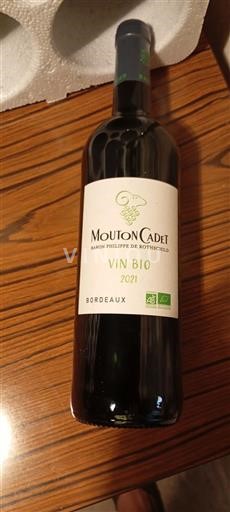 Bordeaux Baron Philippe de Rothschild Mouton Cadet Vin Bio 2021