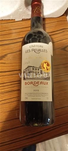 Bordeaux Château Les Reuilles La Tour des Reuilles 2012
