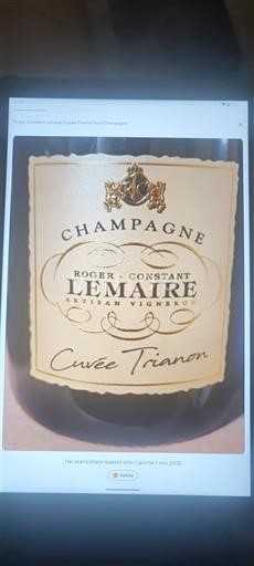 Šampanja Šampanjec Roger-Constant Lemaire Trianon Neleten.
