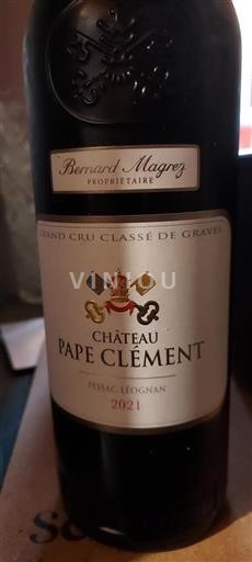 Bordeaux Pessac-Léognan Grand Cru Château Pape Clément 2021