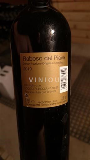 Vénétie SOCIETÀ AGRICOLA 47 AD SS Raboso del Piave 2019