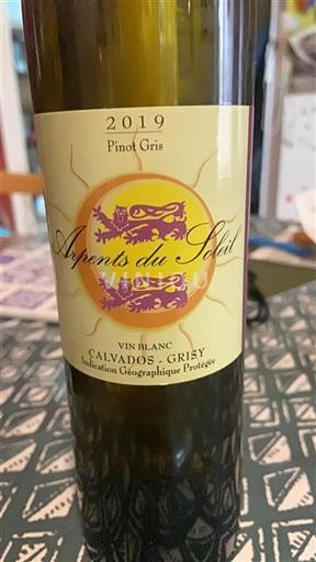 Normandië Niet gespecificeerd Arpents du Soleil Pinot Gris 2019