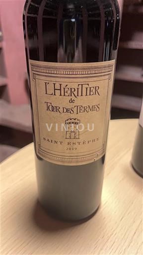 Bordeaux Saint-Estèphe Tour des Termes L'Héritier 2019