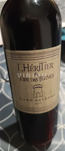 Bordeaux Saint-Estèphe Tour des Termes L'Héritier 2019
