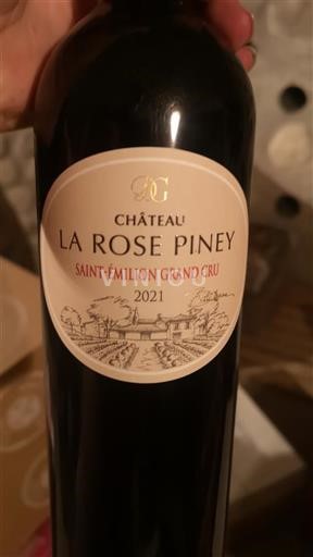 Bordeaux Saint-Émilion Grand Cru Grand Cru Château La Rose Piney 2021