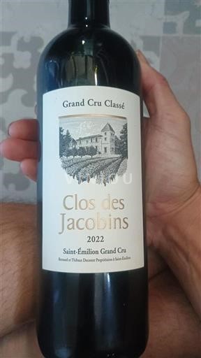 Burdeos Saint-Émilion Gran Cru Grand Cru Clos des Jacobins 2022