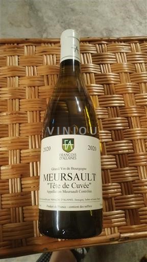 Burgundi Meursault François Allaines Tête de 2020