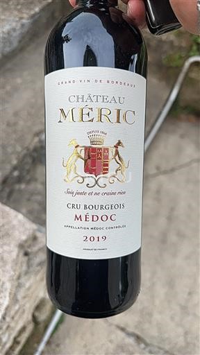 Bordeaux Médoc Cru Bourgeois Château Méric 2019