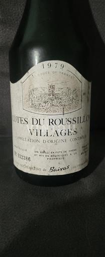 Rosellón Côtes del Roussillon Villages Cave Coopérative de Baixas 1979
