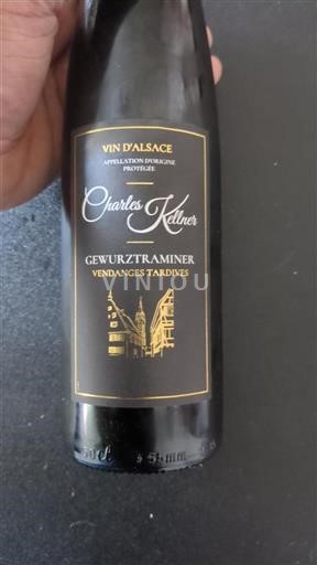 Alsace Vendanges Tardives Charles Kellner Gewurztraminer 2018