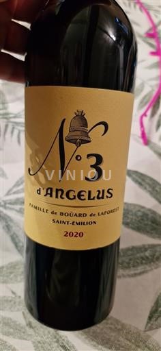 Bordeaux Saint-Émilion Château Angélus N° 3 d'Angélus 2020
