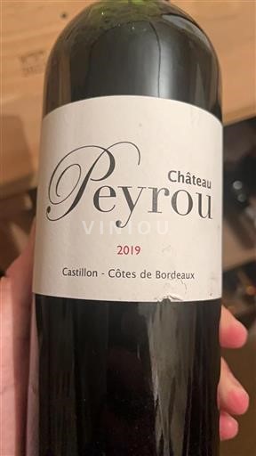 Bordeaux Castillon Côtes de Bordeaux Château Peyrou 2019