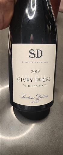 Burgundy Unspecified Premier Cru Sandrine Delétang et Fils Vieilles Vignes 2019