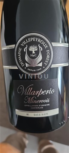 Languedoc Minervois Domaine Villepeyroux Forest Villarperio Non Millésimé