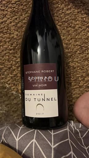 Vin Rouge sec Vin Noir Domaine Tunnel 2017 France Vallée du Rhône Cornas AOC