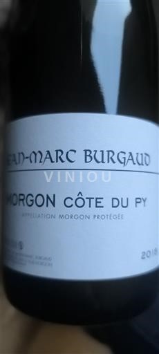 Beaujolais Morgon Jean-Marc Burgaud Côte du Py 2018
