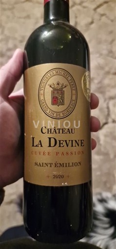 Bordeaux Saint-Émilion Château La Devine Passion 2020