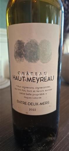 Bordeaux Entre-deux-mers Château Haut-Meyreau 2022